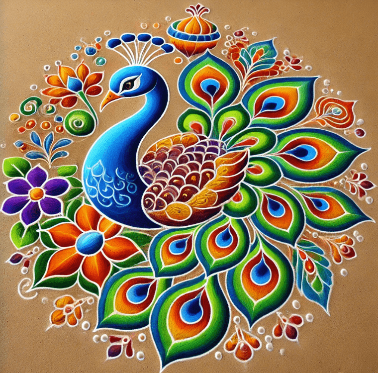 deepawali rangoli design